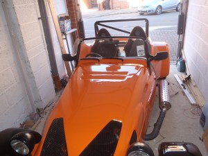 Deflectors fitted front view