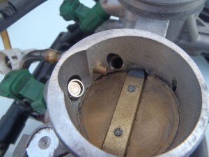 Idle control valve opening